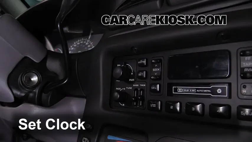 2000 Plymouth Voyager 3.3L V6 Clock Set Clock